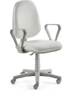 Mayer Bürostuhl myALPHA Kunstleder weiss, Gestell grau