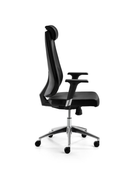 Mayer Bürostuhl myBESTMIND, 2462 Leder schwarz, Gestell alu