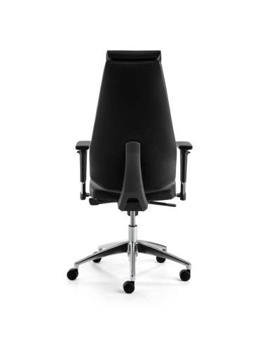 Mayer Bürostuhl myBESTMIND, 2462 Leder schwarz, Gestell alu