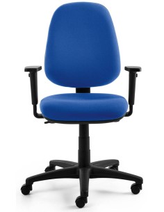 Mayer Bürostuhl myALPHA Stoff blau, Gestell schwarz 2