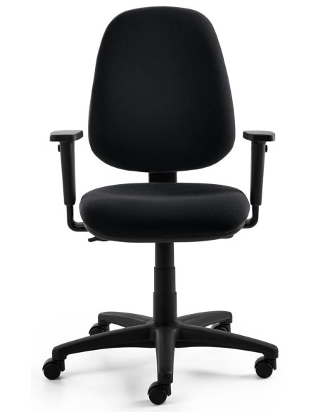 Mayer Bürostuhl myALPHA Stoff schwarz, Gestell schwarz