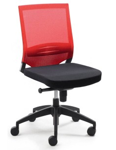 Mayer Bürostuhl myOPTIMAX, 2475 03 Stoff rot, Gestell schwarz