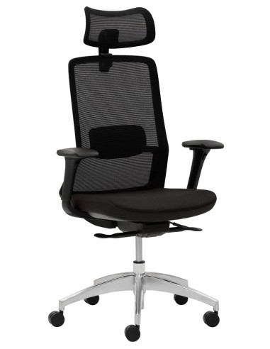 Mayer Bürostuhl, 2482_KS Stoff schwarz, Gestell alu