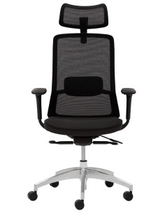 Mayer Bürostuhl, 2482_KS Stoff schwarz, Gestell alu 2