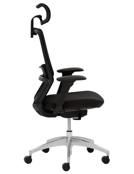 Mayer Bürostuhl, 2482_KS Stoff schwarz, Gestell alu