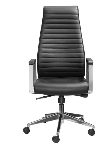 Mayer Chefsessel myDELUXE, 2491 Leder schwarz, Gestell alu
