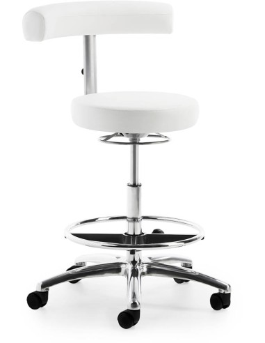 Mayer Arbeitsdrehstuhl myQUIZZ weiss Kunstleder 54-74cm