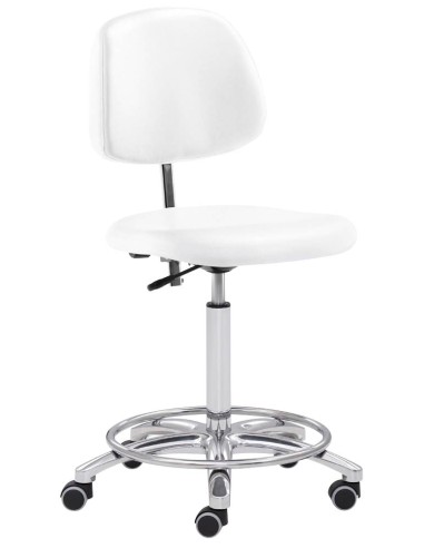 Mayer Arbeitsdrehstuhl weiss Kunstleder