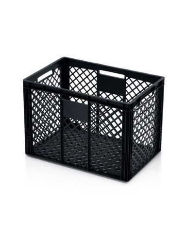 Eurobehälter 60 x 40 x 42 perforiert schwarz