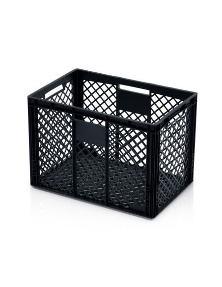 Eurobehälter 60 x 40 x 42 perforiert schwarz
