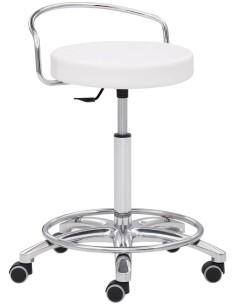 Mayer Arbeitshocker 1253 30582 weiss Kunstleder