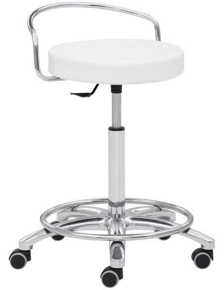 Mayer Arbeitshocker 1253 30582 weiss Kunstleder