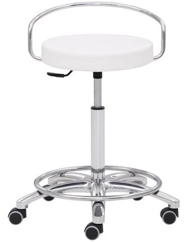 Mayer Arbeitshocker 1253 30582 weiss Kunstleder