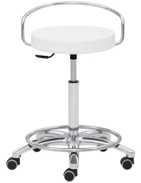 Mayer Arbeitshocker 1253 30582 weiss Kunstleder