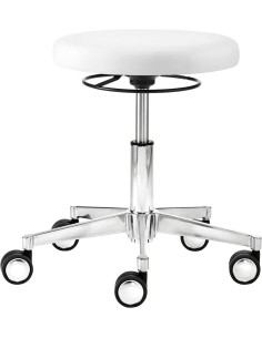 Mayer Arbeitshocker myXPERT - Maxi Tellersitz 1296 30 582 weiss Kunstleder