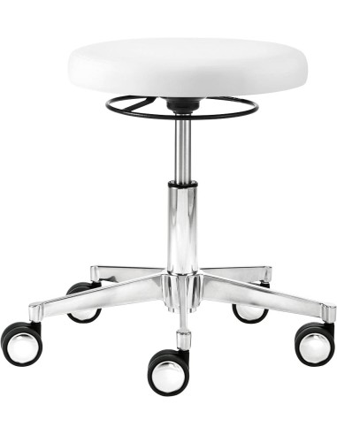 Mayer Arbeitshocker myXPERT - Maxi Tellersitz 1296 30 582 weiss Kunstleder