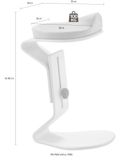 Mayer Hocker myERCOLINO grau Dynamisch 2