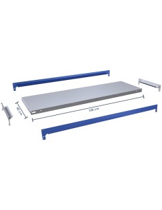 Stahlboden für Evolution-Regale Breite 100cm, Tiefe 40cm