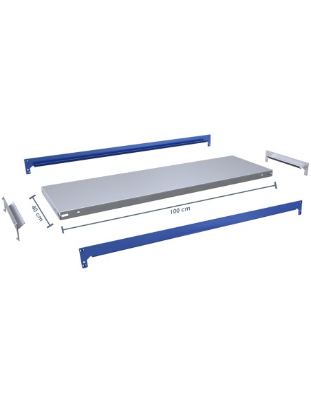 Stahlboden für Evolution-Regale Breite 100cm, Tiefe 40cm