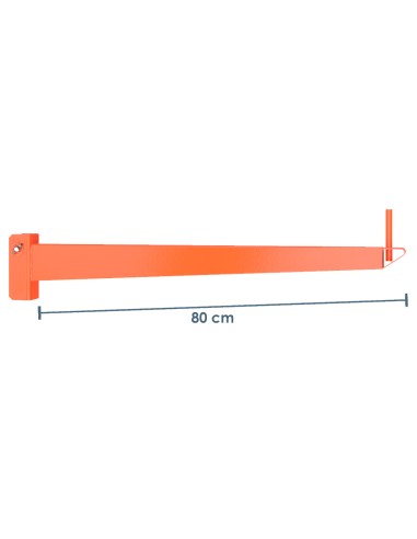 Kragarm für Kragarmregal 80cm / lackiert / Traglast 500 kg