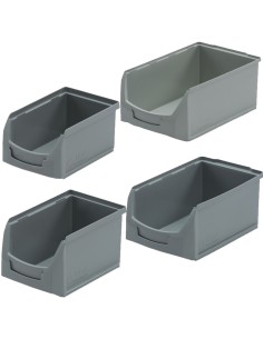 Sichtlagerkasten Grau