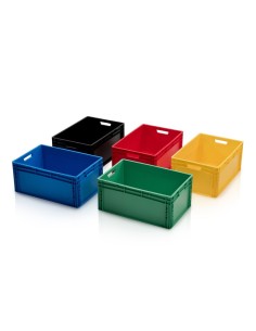 Eurobehälter - Stapelbehälter Farbig 60 x 40 x 27 cm mit offene handgriffe