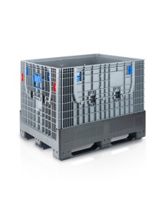 Klappbare Bigbox 120 x 100 x 97.5 cm 3 Kufen - 2x Beladeöffnung