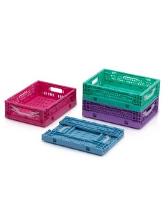 Faltbare Behälter Farbig perforiert 40 x 30 x 12 cm