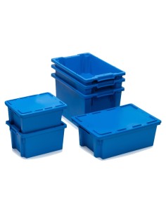 Stapelbehälter SN geschlossen Blau