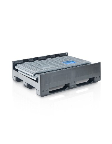 Klappbare Bigbox 120 x 100 x 97.5 cm 3 Kufen - 2x Beladeöffnung