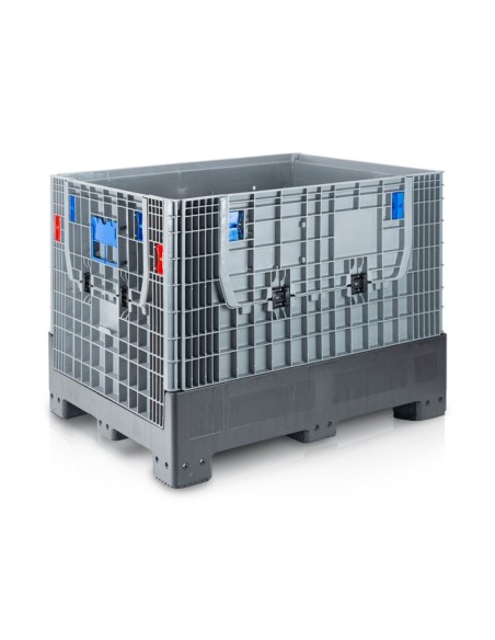 Klappbare Bigbox 120 x 100 x 97.5 cm 4 Füsse - 2x Beladeöffnung