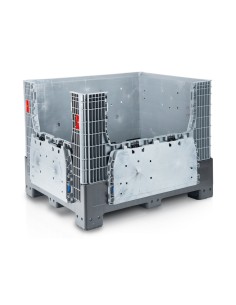 Klappbare Bigbox 120 x 100 x 97.5 cm 4 Füsse - 2x Beladeöffnung 2