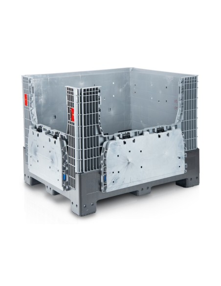 Klappbare Bigbox 120 x 100 x 97.5 cm 4 Füsse - 2x Beladeöffnung