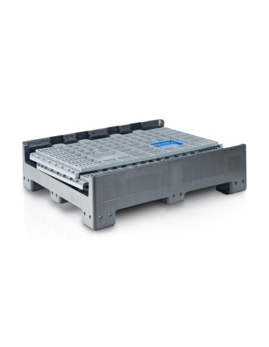 Klappbare Bigbox 120 x 100 x 97.5 cm 4 Füsse - 2x Beladeöffnung