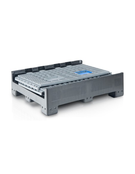 Klappbare Bigbox 120 x 100 x 97.5 cm 4 Füsse - 2x Beladeöffnung