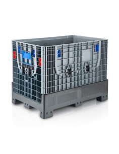 Klappbare Bigbox 120 x 80 x 95 cm 4 Füsse - 2x Beladeöffnung