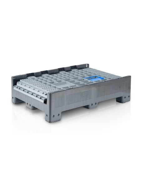 Klappbare Bigbox 120 x 80 x 95 cm 4 Füsse - 2x Beladeöffnung