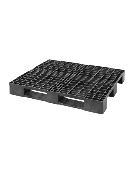 Kunststoff-Ladepalette gelocht ECO 120 x 100 cm - 3 Kufen