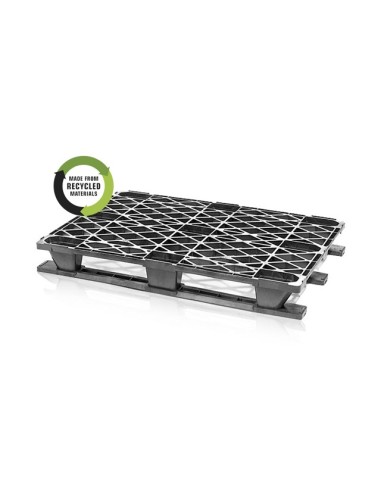 Kunststoff-Leichtpalette mit Kufen 120 x 80 cm