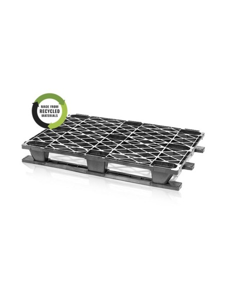 Kunststoff-Leichtpalette mit Kufen 120 x 80 cm