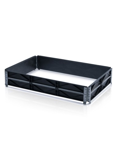 Kunststoff-Palettenrahmen 121 x 81 x 20.5 cm 4 Scharniere