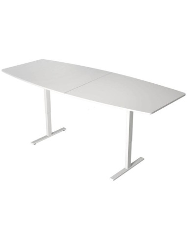 Konferenztisch Move 3 10306010, elektrisch höhenverstellbar 72-120cm (H), 250x100cm (BxT), 6 Personen, Tonnenform