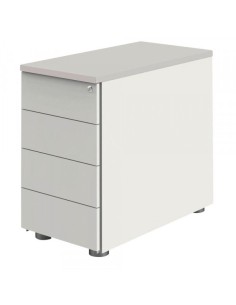 Move Standcontainer weiss, lichtgrau 4 Auszüge 2