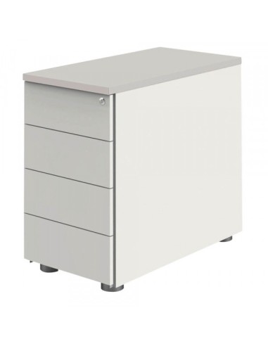 Move Standcontainer weiss, lichtgrau 4 Auszüge