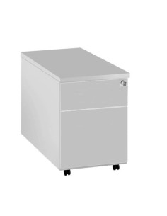 Rollcontainer lichtgrau 2 Auszüge