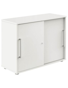 Schiebetürenschrank weiss/weiss 1 Fachboden