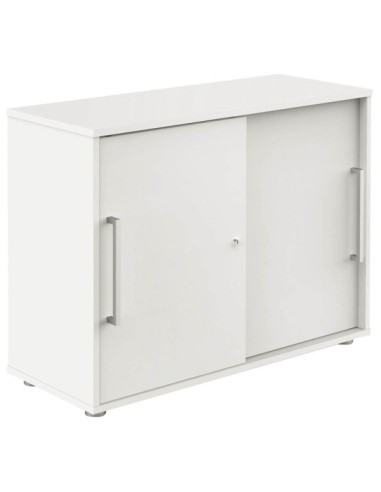 Schiebetürenschrank weiss/weiss 1 Fachboden