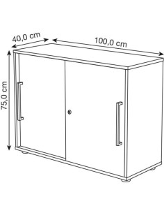 Schiebetürenschrank weiss/weiss 1 Fachboden 2