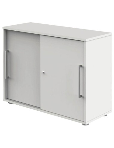 Schiebetürenschrank weiss/weiss 1 Fachboden