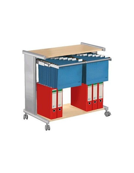 Hängemappenwagen 3529.2 alu/buche